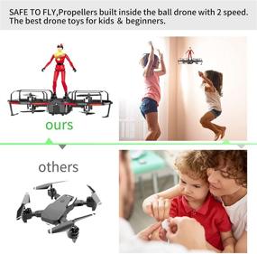 img 1 attached to ✈️ Zuhafa Mini Drone: 360°Flip, Altitude Hold, 3 Speed Mode | Perfect for Kids, Beginners, and Adults | One Button Take Off/Landing | Includes 2 Batteries