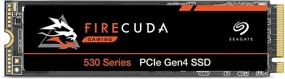 img 4 attached to Seagate FireCuda 530 4TB SSD: Высокоскоростной передачи данных 7300 МБ/с, PCIe Gen4 ×4 NVMe 1.4, 3D TLC NAND, 5100 TBW, 1,8 млн MTBF, 3-летние службы Rescue Services