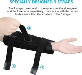 img 1 attached to 💪 Elbow Splint for Cubital Tunnel Syndrome: Adjustable Brace for Ulnar Nerve Entrapment, Tennis & Tendonitis in Women and Men (L/XL, Fits Left/Right Arm) - Ideal for Nighttime Sleeping and Immobilization