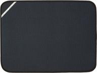 envision home 432801 absorbent reversible microfiber dish drying mat for 🧽 kitchen - x-large, 18x24 inch - xl, black: quick drying & space-saving solution logo