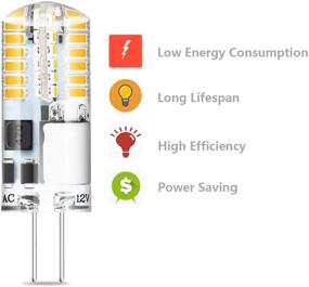 img 2 attached to 💡 3W G4 LED Light Bulb - Equivalent to 30W T3 Halogen Bulb, Bi-Pin Base