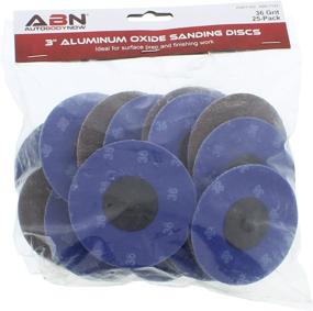 img 1 attached to 🛠️ ABN 3in Aluminum Oxide Sanding Discs 25-Pack, 36 Grit - Metal Surface Prep and Finishing Wheels