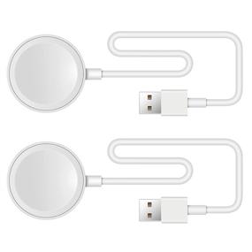 img 4 attached to ⌚️ 2 Pack Apple Watch Charger Cable - Compatible with iWatch Series 6/SE/5/4/3/2/1 (38mm/40mm/42mm/44mm) - 1.2M/3.9FT Length