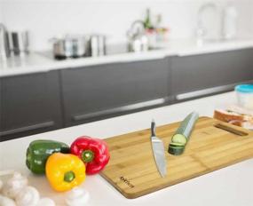 img 2 attached to 🍃 Kÿchen's Organic Bamboo 3-Piece Cutting Board Set