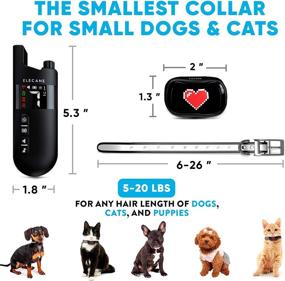 img 3 attached to 🐶 Rechargeable Remote Control Mini Training Collar for Small Dogs 5-15lbs - Waterproof &amp; 1000-Foot Range - Beeping Sound &amp; Vibration Mode - Adjustable Strap 6 to 26-Inch