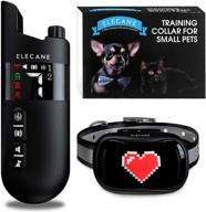 🐶 rechargeable remote control mini training collar for small dogs 5-15lbs - waterproof &amp; 1000-foot range - beeping sound &amp; vibration mode - adjustable strap 6 to 26-inch logo