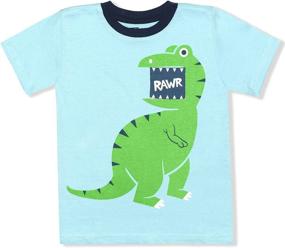 img 2 attached to Threads Dinosaur Crewneck Sleeve Graphic Boys' Clothing and Tops, Tees & Shirts