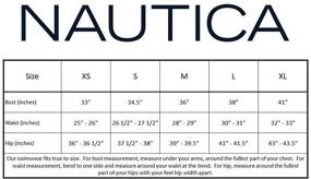 img 1 attached to Шорты Nautica для женщин, одноцветные, бермуды