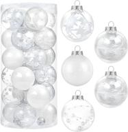 christmas ornament shatterproof decorations plastic seasonal decor logo