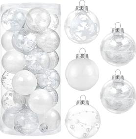 img 4 attached to Christmas Ornament Shatterproof Decorations Plastic Seasonal Decor