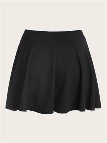 img 3 attached to 👗 SOLY HUX Plus Size Elastic Waist Flared Mini Skater Skirt for Women - Casual & Versatile