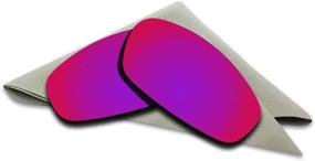 img 4 attached to Purple Mirrored Polarized Replacement Sunglasses Men's Accessories in Sunglasses & Eyewear Accessories