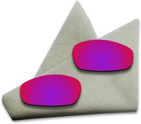 img 3 attached to Purple Mirrored Polarized Replacement Sunglasses Men's Accessories in Sunglasses & Eyewear Accessories
