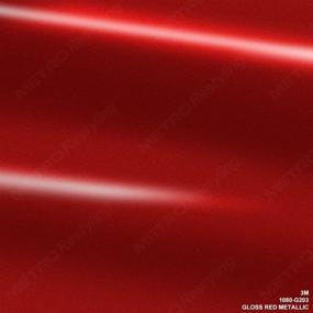 img 3 attached to 🚗 Red Metallic Gloss G203 Vinyl Car Wrap Film - 3M 1080, 5ft x 1ft (5 sq/ft)