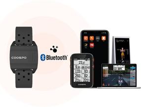 img 1 attached to COOSPO Браслет-монитор пульса Bluetooth и ANT+ - Оптический датчик монитора пульса, водонепроницаемость IP67, фитнес-трекер совместимый с Zwift, Wahoo Fitness, Endomondo, Peloton - Включает в себя один дополнительный браслет бесплатно