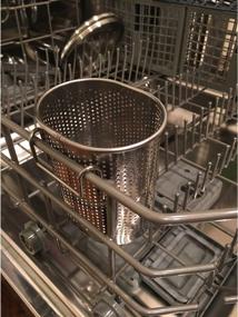 img 2 attached to Stainless Steel Oval Chopsticks Holder Drying Rack Basket with Hook - Compact Size, Dishwasher Safe, and Perforated