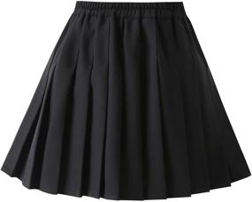 img 3 attached to Pleated School Toddler Girls' Skirts & Skorts in Little 👗 150 Size Range (10-11Y) - Discover Adorable and Stylish Girls' Clothing Options