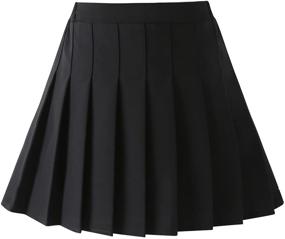 img 4 attached to Pleated School Toddler Girls' Skirts & Skorts in Little 👗 150 Size Range (10-11Y) - Discover Adorable and Stylish Girls' Clothing Options