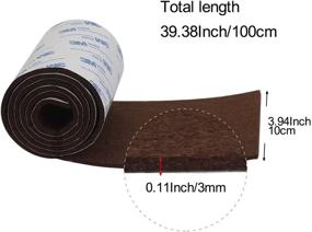 img 1 attached to 🛡️ Shintop Felt Tape: Highly Adhesive, Heavy Duty Strip Roll for DIY, Designed to Protect Hardwood and Laminate Flooring in Brown