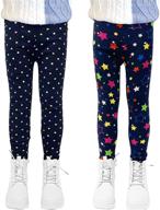 lspar girls' athletic leggings with printed design - size 12 years logo