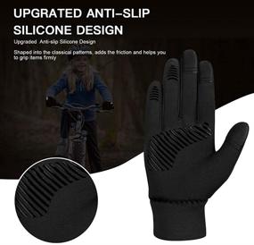img 1 attached to 🧤 Winter Anti Slip Touchscreen Repellent Boys' Accessories by YukiniYa