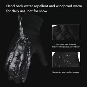 img 2 attached to 🧤 Winter Anti Slip Touchscreen Repellent Boys' Accessories by YukiniYa