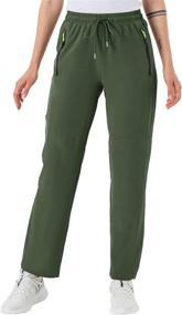 img 3 attached to 👖 BGOWATU Women's Hiking Cargo Pants - Quick-Dry & Lightweight, Water-Resistant Joggers with Zipper Pockets