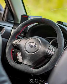 img 3 attached to 🚗 GOGOCARBON Алькантара рулевое колесо для Subaru WRX STI 2008-2014 - Прочное, Стильное и Легкое в установке!