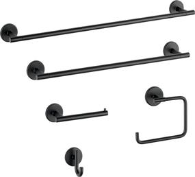 img 3 attached to 🚰 Modern Matte Black Delta Faucet 75935-BL Trinsic Robe Hook: Stylish & Functional Addition