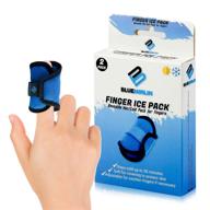 🖐️ finger ice pack sleeves: 2 pack for arthritis and gout relief, adjustable wrap for jammed finger, broken finger cold packs logo