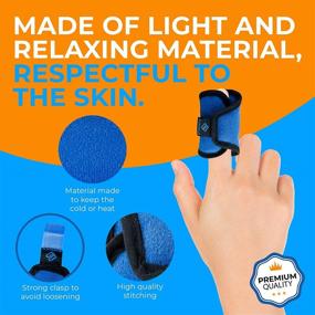 img 2 attached to 🖐️ Finger Ice Pack Sleeves: 2 Pack for Arthritis and Gout Relief, Adjustable Wrap for Jammed Finger, Broken Finger Cold Packs