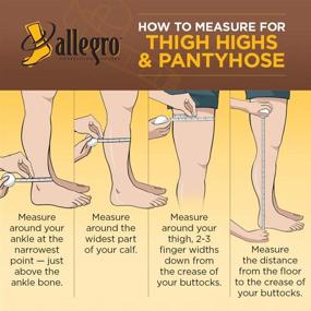 img 1 attached to 🤰 Allegro Pregnancy Compression Pantyhose for Women - Sheer Support Maternity Hose with Closed Toe, 15-20mmHg Essential 26