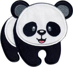 img 3 attached to 🐼 Precious Panda Bear Patch - Adorable Iron On/Sew On Applique for Kids & Children by PatchMommy