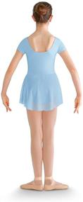 img 3 attached to 💃 Stylish and Comfortable: Bloch Dance Girls Prisha Short Sleeve Leotard Dress