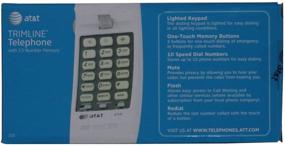 img 1 attached to 📞 AT&T 210WH Advanced American Telephones 210M Trimline Corded Phone – No AC Power Needed – Wall-Mountable – White
