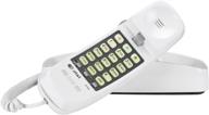 📞 at&t 210wh advanced american telephones 210m trimline corded phone – no ac power needed – wall-mountable – white logo