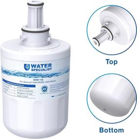 img 1 attached to 🥤 Waterspecialist DA29-00003G Refrigerator Water Filter, Replaces Samsung DA29-00003B, RSG257AARS, RFG237AARS, HAFCU1, RS22HDHPNSR, WSS-1, Pack of 3 Filters