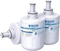 🥤 waterspecialist da29-00003g refrigerator water filter, replaces samsung da29-00003b, rsg257aars, rfg237aars, hafcu1, rs22hdhpnsr, wss-1, pack of 3 filters logo