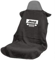 🚗 black jeep seat protector towel with grille design by seat armour sa100jepgb logo