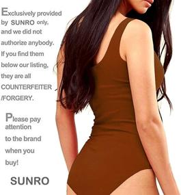 img 2 attached to 👗 SUNRO Women's Bodysuit Jumpsuit in Medium Size - Ladies' Clothing