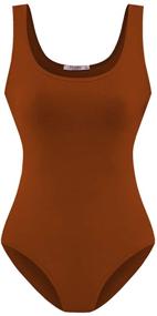 img 4 attached to 👗 SUNRO Women's Bodysuit Jumpsuit in Medium Size - Ladies' Clothing