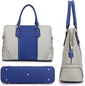 img 3 attached to Dasein Leather Handbags: Shoulder Satchels for Women's Handbags & Wallets
