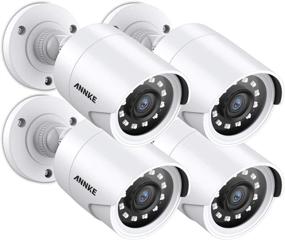 img 4 attached to 🎥 ANNKE 4 Pack 2.0MP 1080P 1920TVL Security Camera Kits with HD TVI Add-on Outdoor CCTV Cameras, IR Night Vision, Weatherproof Housing for Home Surveillance Bullet Cam