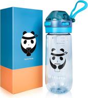 🐼 kerberk 22oz cute panda sports water bottle: leak-proof, durable, and perfect for school, fitness, and outdoor activities! logo