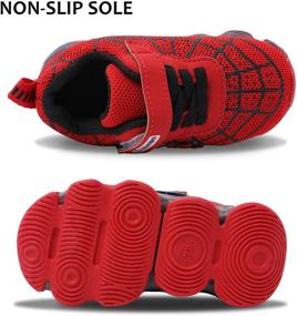 img 2 attached to 👟 Szsppinnshp kids Spiderman LED light up shoes: Trendy, breathable sneakers for baby boys and girls with flashing lights