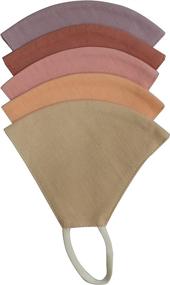 img 2 attached to 🎭 VISHSTORE Pack of 5 Pure Cotton Linen Face Cover Mask - Adjustable, Reusable, Breathable for Adults - Multicolor, 3-Layer Ply, Washable - Ideal for Outdoor Use