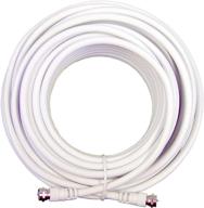 enhance signal strength with wilson electronics 20 ft. white rg6 low loss coax cable (f-male to f-male) logo