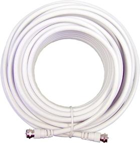 img 1 attached to Enhance Signal Strength with Wilson Electronics 20 ft. White RG6 Low Loss Coax Cable (F-Male to F-Male)