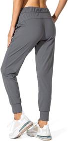 img 3 attached to 👖 Women's Jogger Pants with Pockets and Drawstring - SANTINY Sweatpants for Running, Lounge, Workout, and Jogging