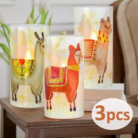 img 3 attached to 🕯️ SILVERSTRO Christmas Décor: Bronzing Process Flameless LED Candles w/ Remote - Perfect for Baby Shower, Birthday, Xmas Party Decorations (Pack of 3, D3" X H6")